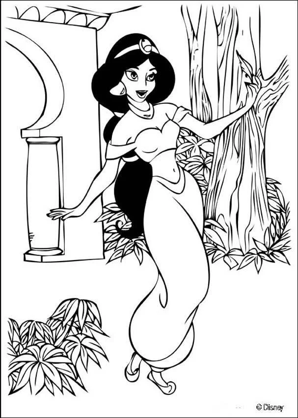 Desenhos de Jasmine Para Colorir 22