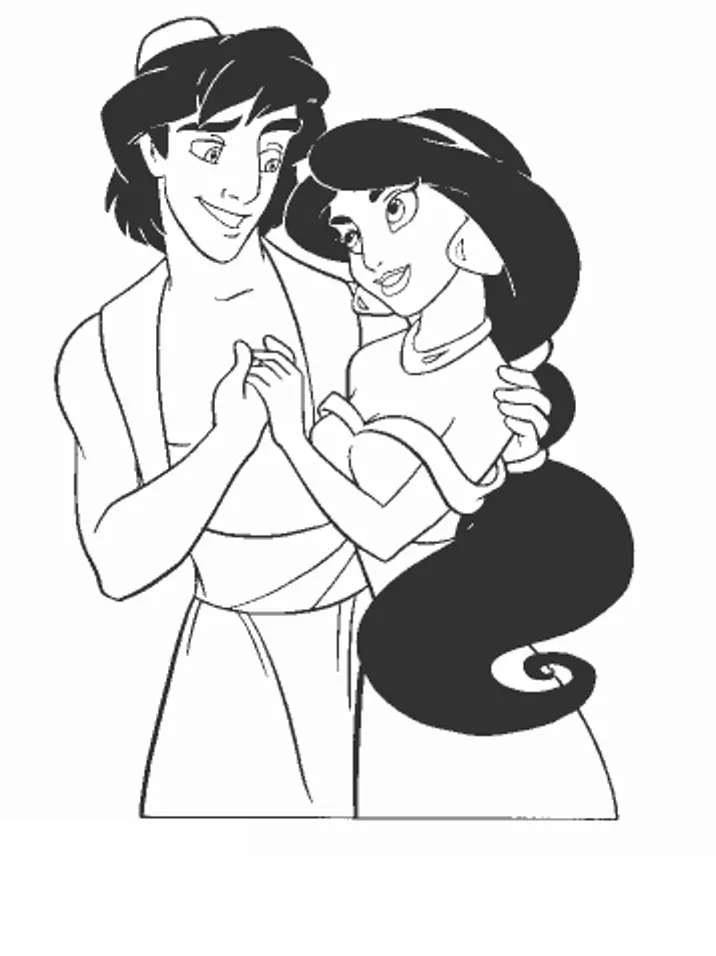 Desenhos de Jasmine Para Colorir 29