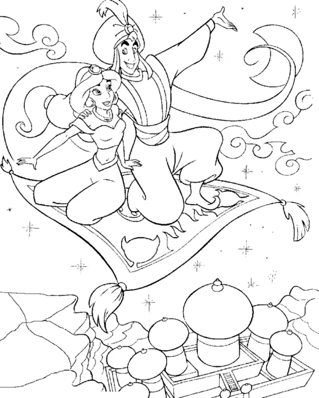 Desenhos de Jasmine Para Colorir 30
