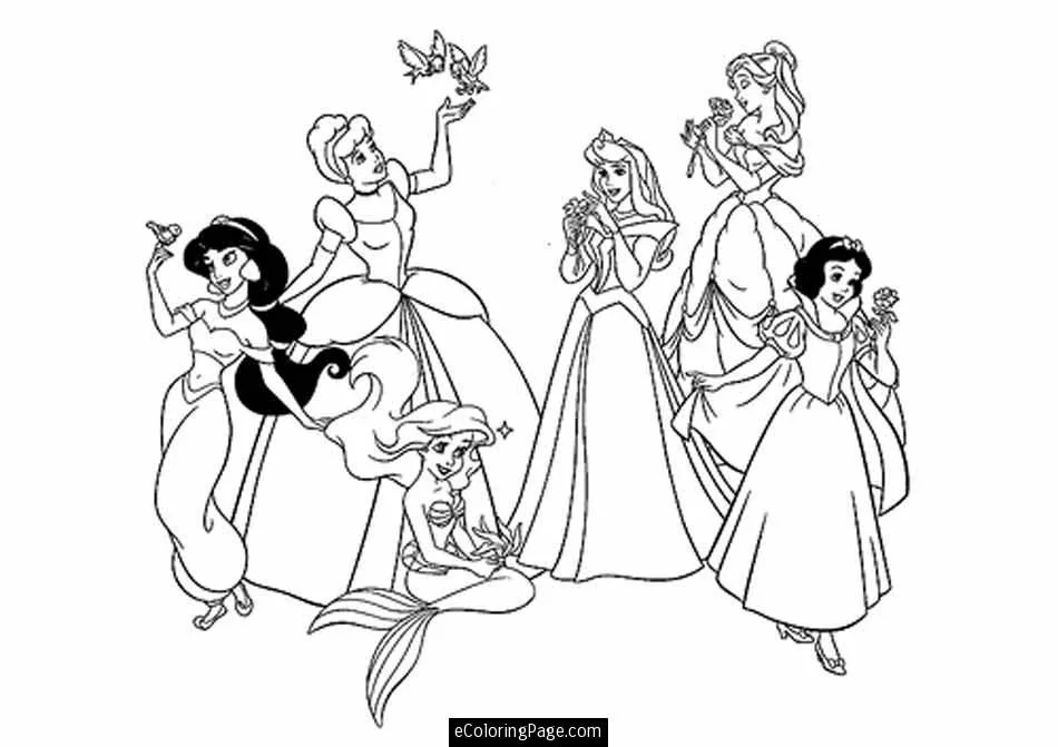 Desenhos de Jasmine Para Colorir 33
