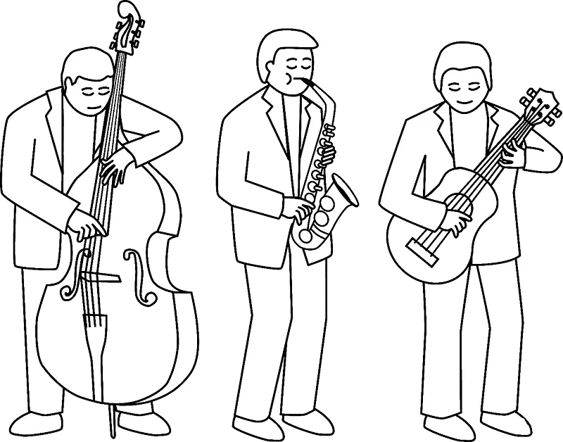 Jazz Coloring Pages 13