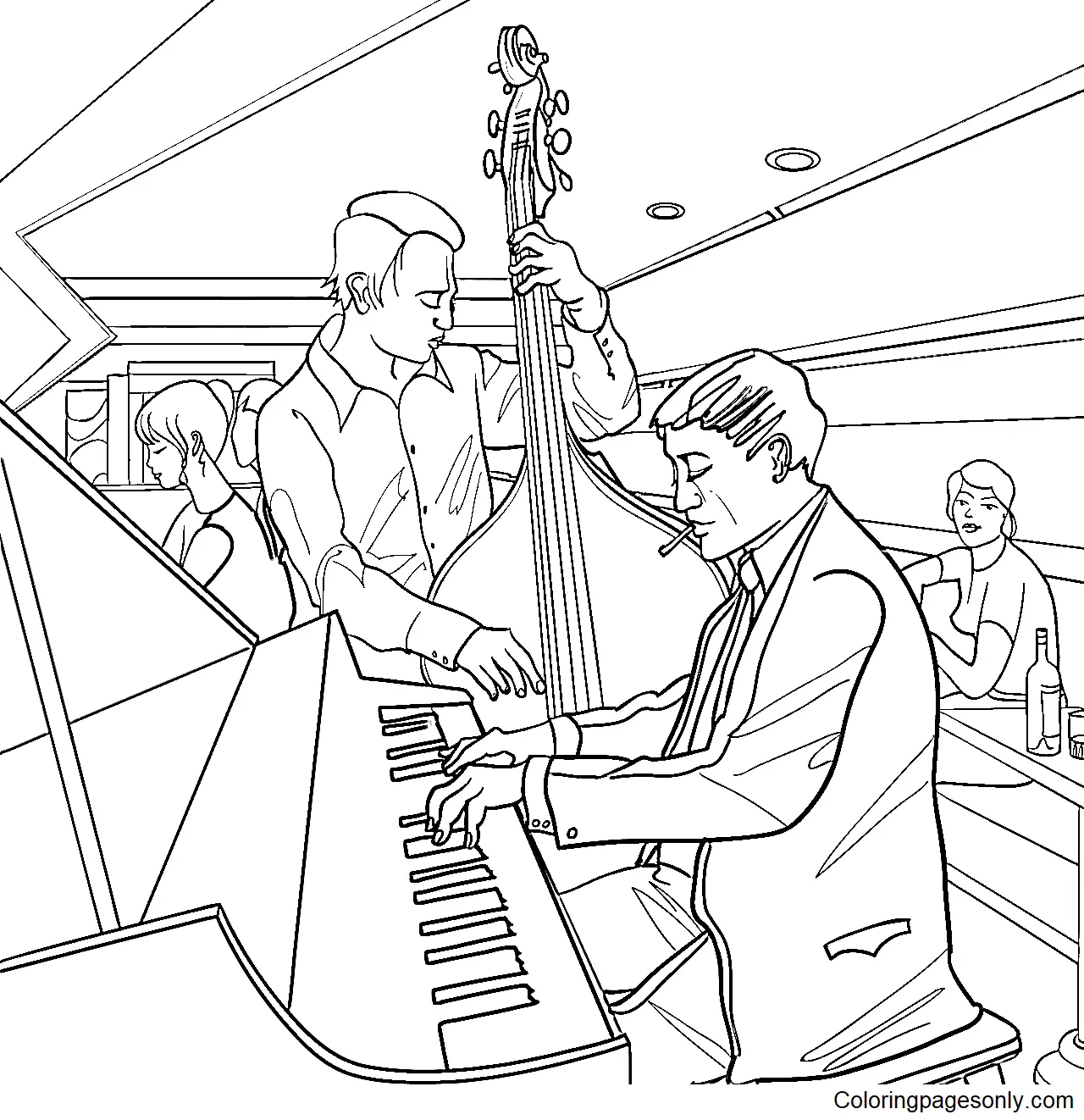Jazz Coloring Pages 6
