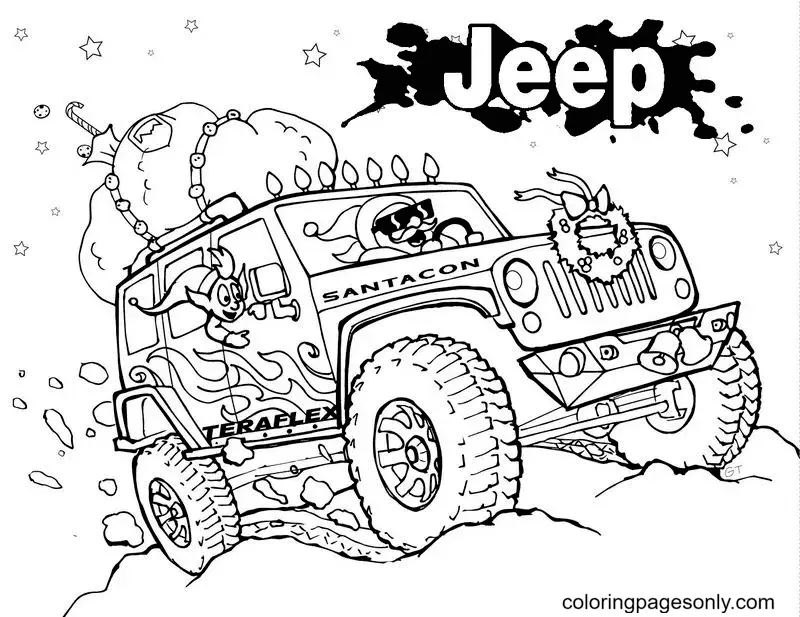 Jeep Coloring Pages 10