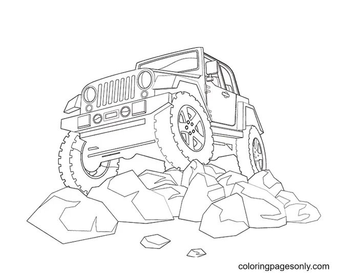 Jeep Coloring Pages 12