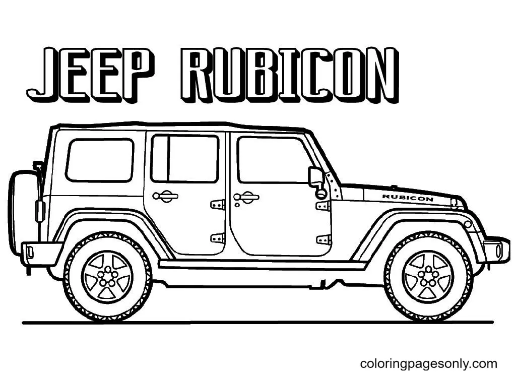Jeep Coloring Pages 14