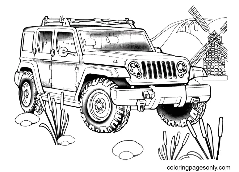 Jeep Coloring Pages 18