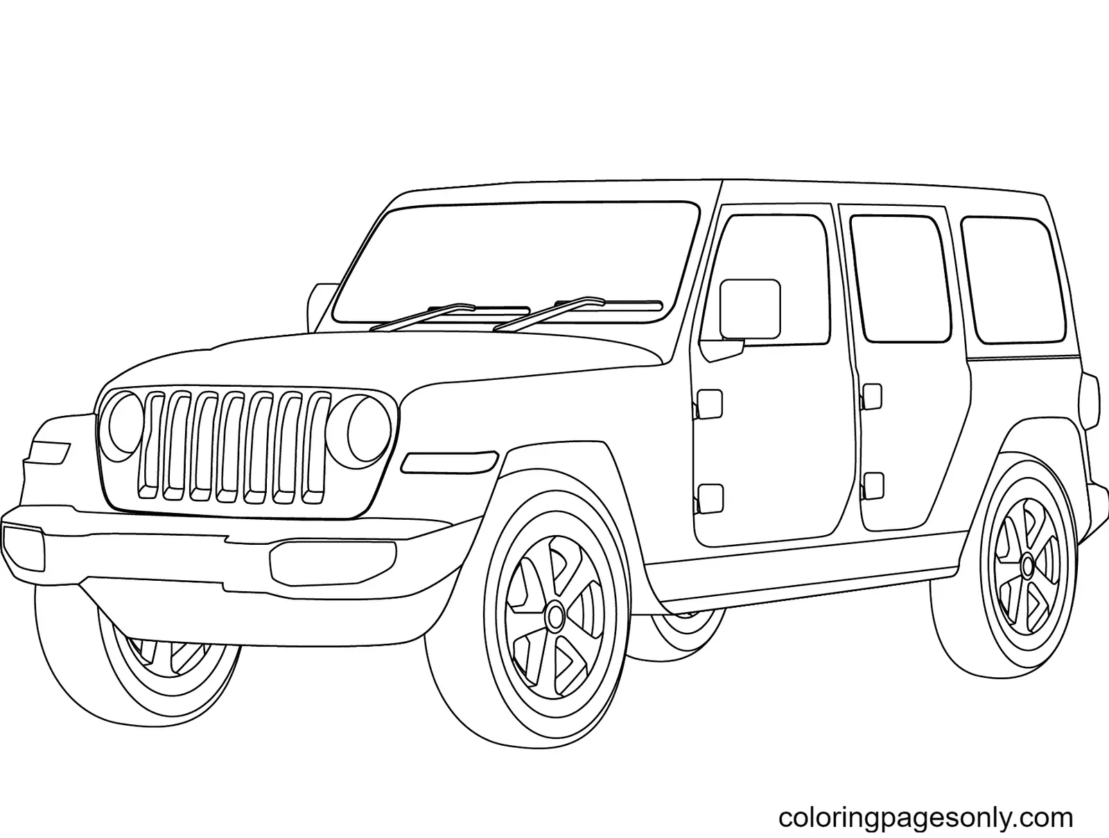 Jeep Coloring Pages 19