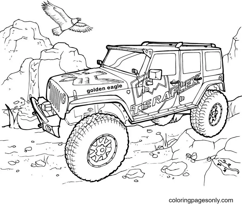 Jeep Coloring Pages 3