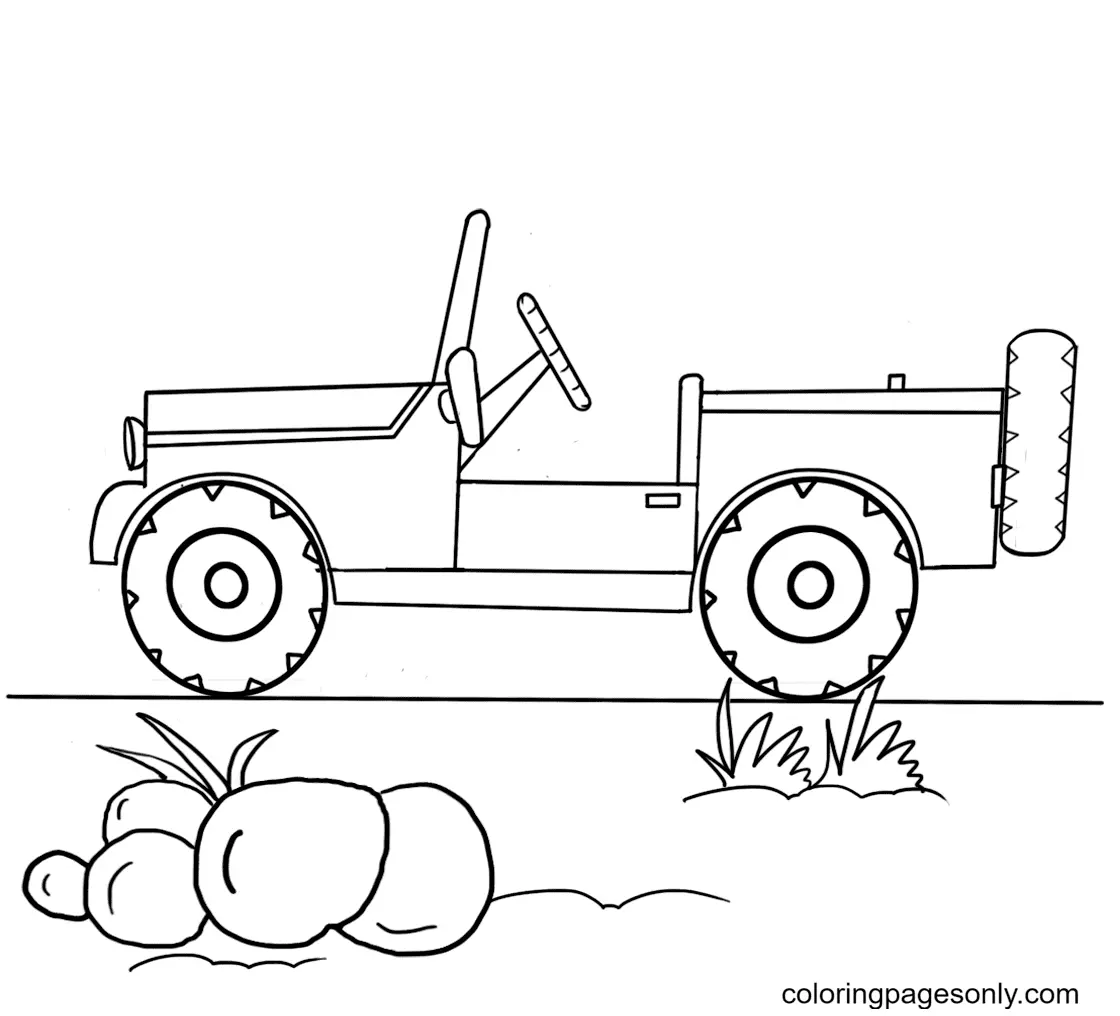Jeep Coloring Pages 34