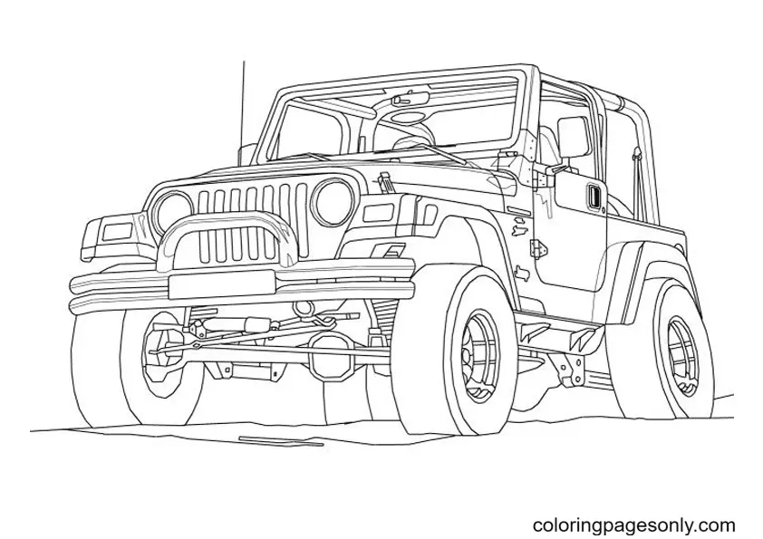Jeep Coloring Pages 6