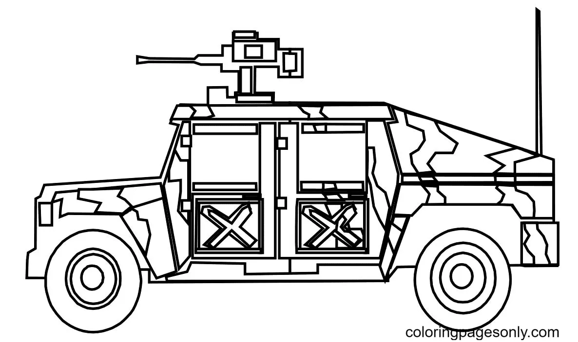Jeep Coloring Pages 7