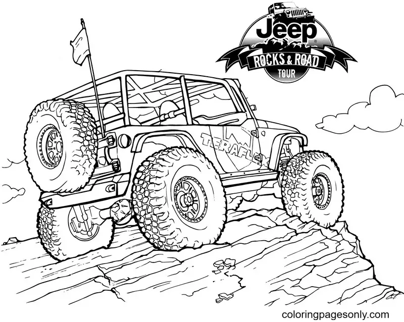 Jeep Coloring Pages 8