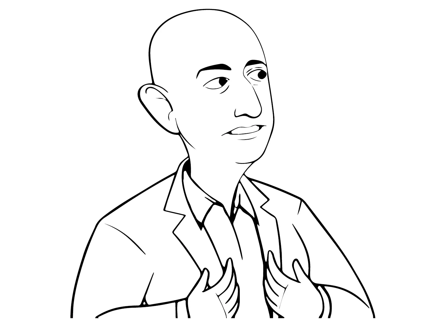 Jeff Bezos Para Colorear 10