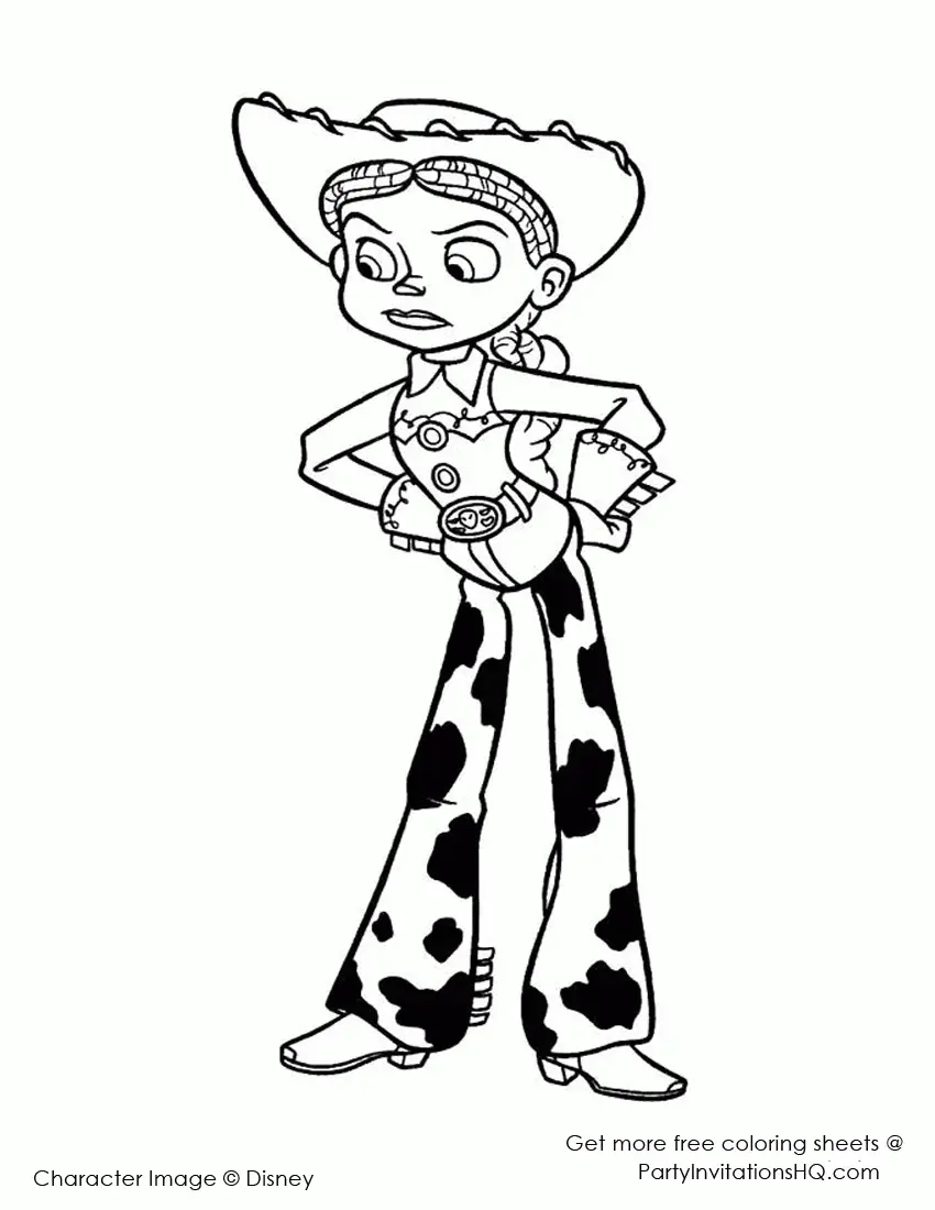 Jessie Toy Story Coloring Pages 10