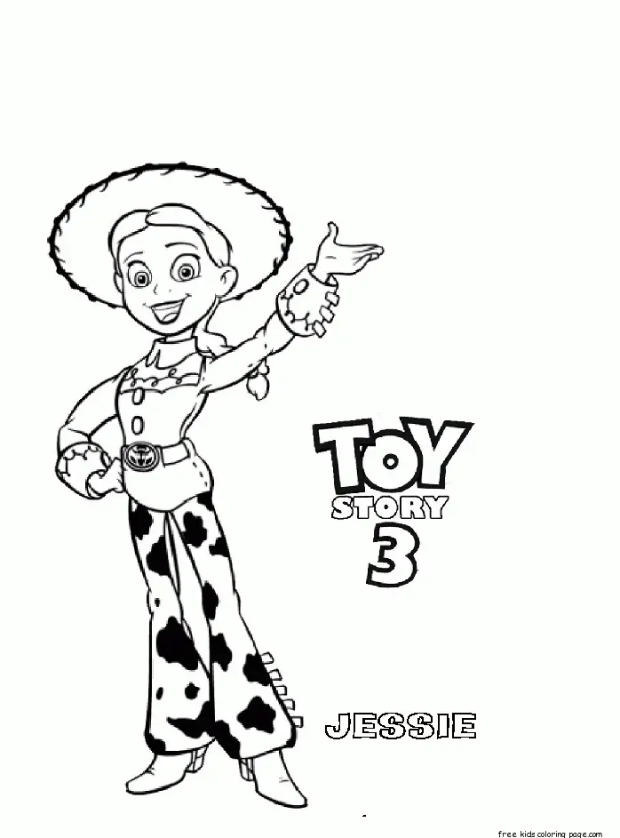 Jessie Toy Story Coloring Pages 14