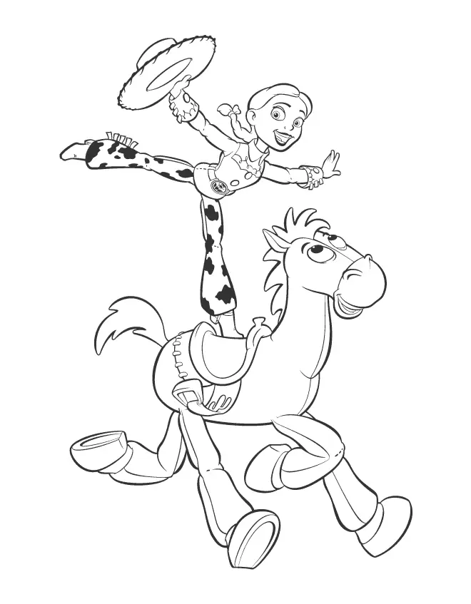 Jessie Toy Story Coloring Pages 15