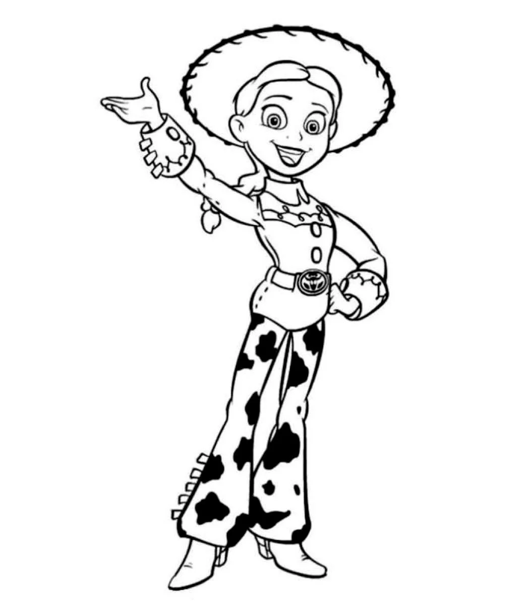 Jessie Toy Story Coloring Pages 2