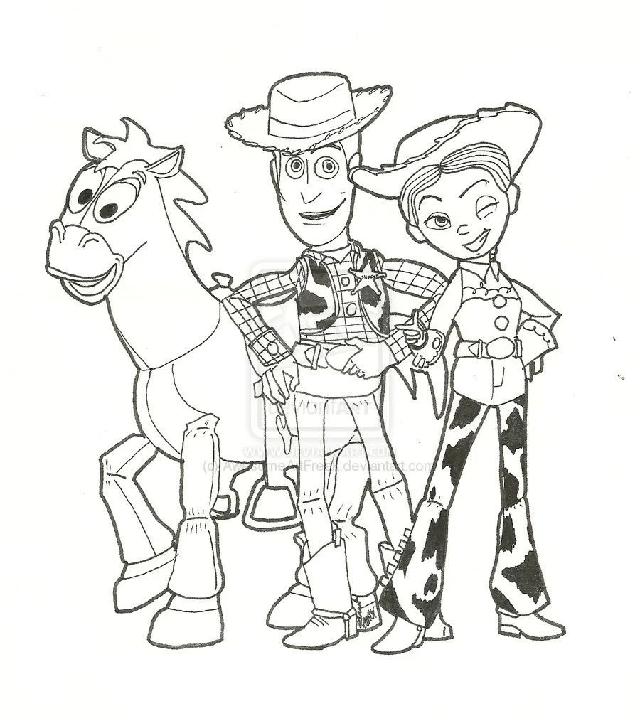 Jessie Toy Story Para Colorear