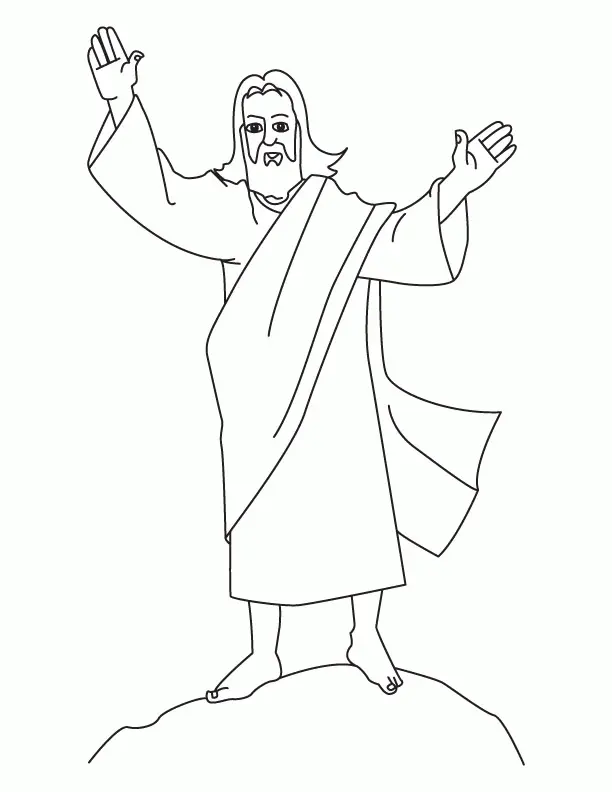 Desenhos de Jesus Para Colorir 1