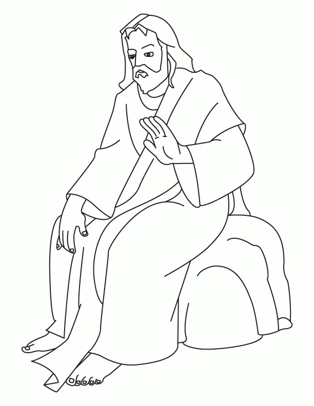 Desenhos de Jesus Para Colorir 20