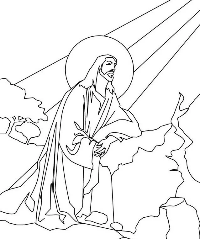 Desenhos de Jesus Para Colorir 6