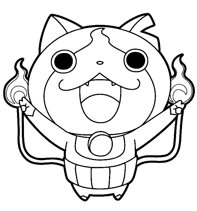 Jibanyan Coloring Pages 12