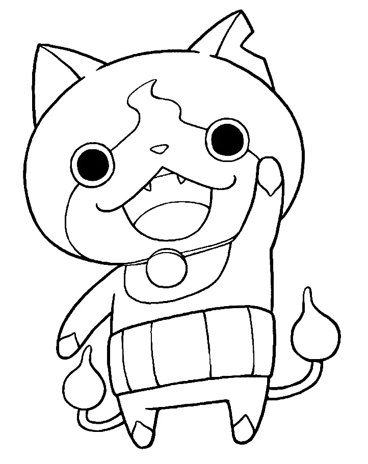 Jibanyan Coloring Pages 15