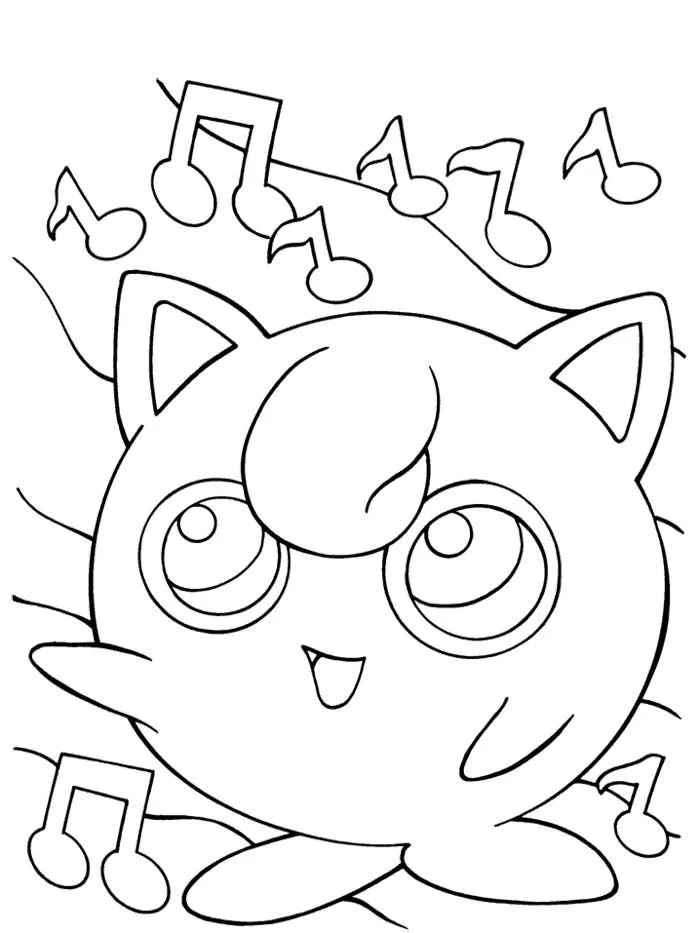 Jigglypuff Para Colorear 11
