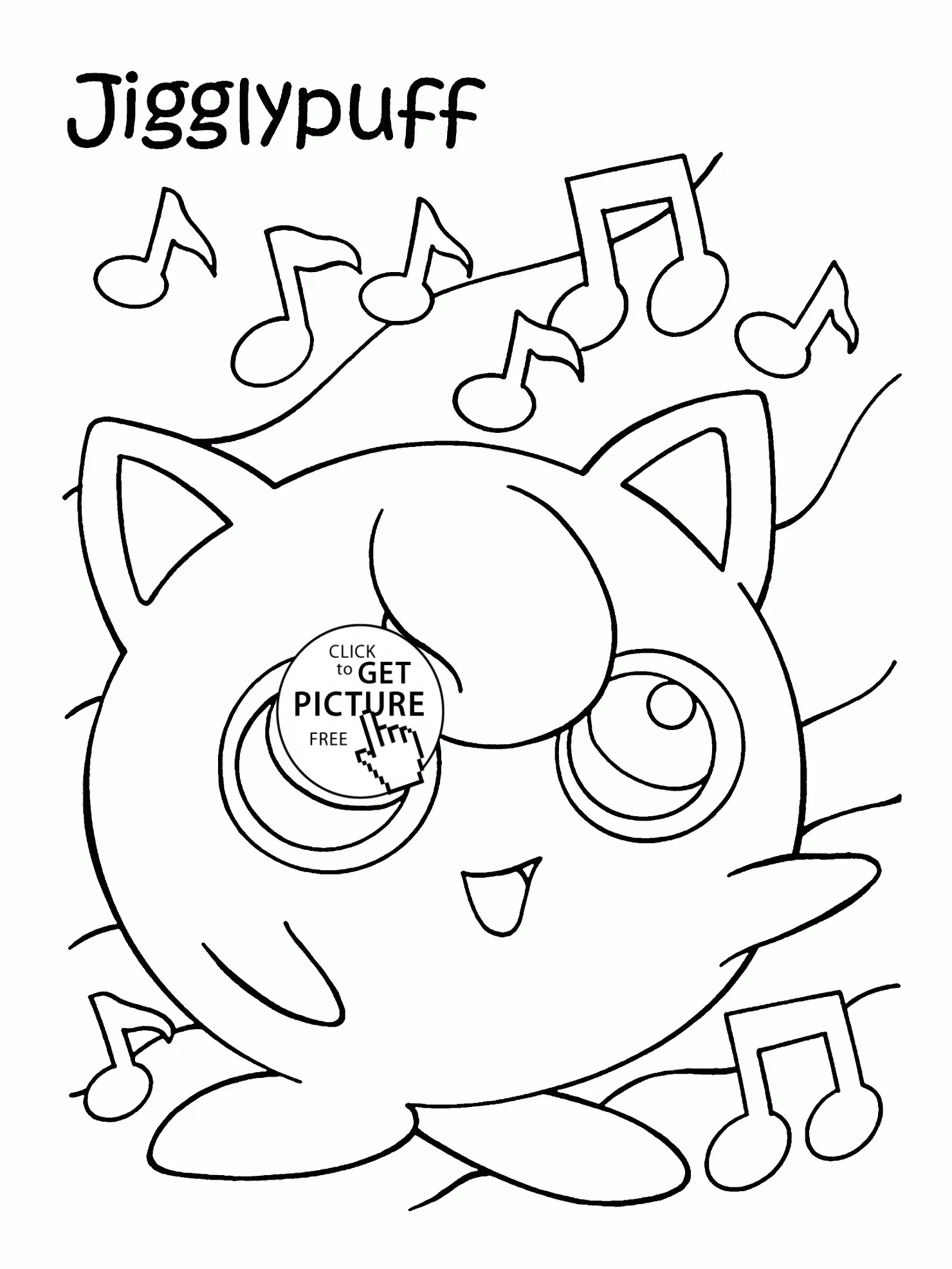 Jigglypuff Para Colorear 4