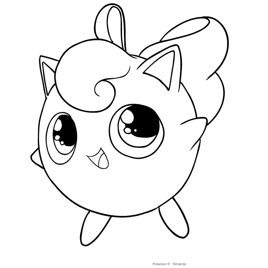Jigglypuff Para Colorear 9