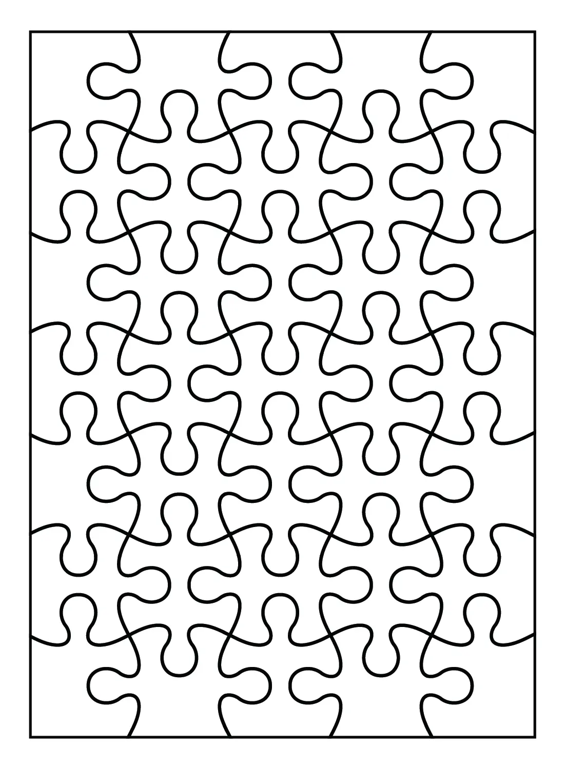 Desenhos de Quebra-Cabecas Para Colorir 16