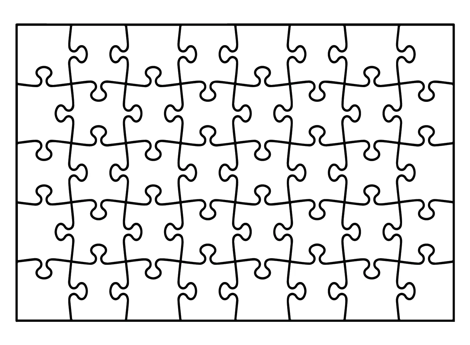 Desenhos de Quebra-Cabecas Para Colorir 2
