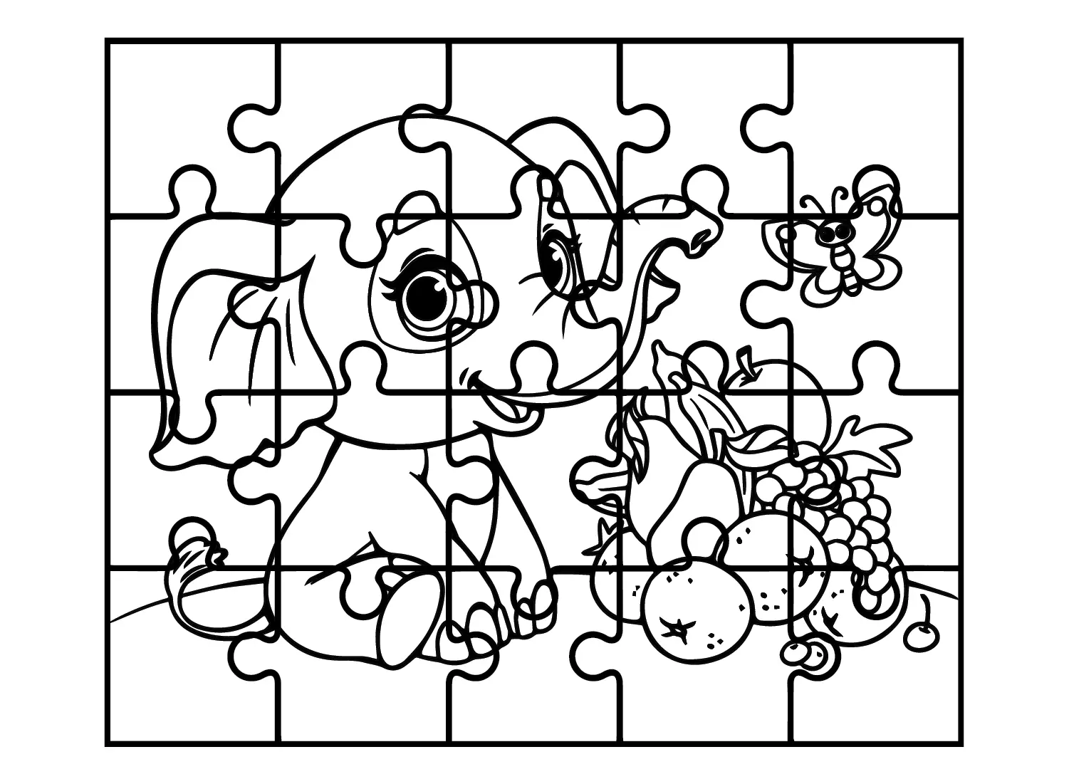 Desenhos de Quebra-Cabecas Para Colorir 6