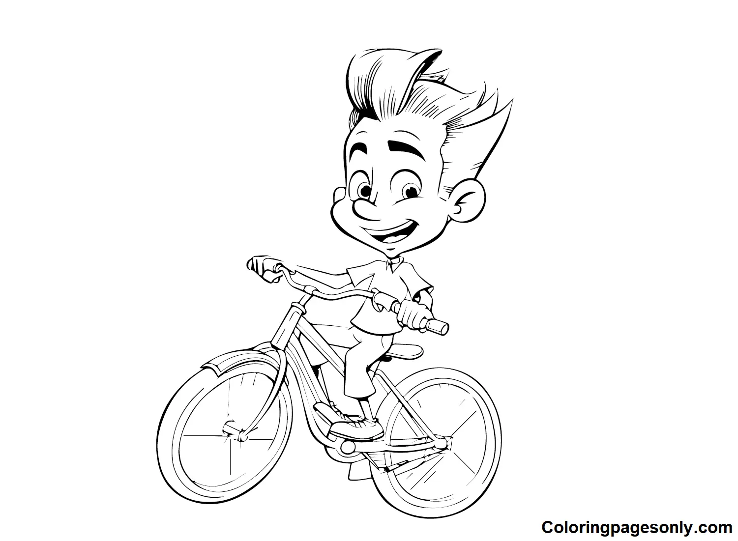 Jimmy Neutron Para Colorear