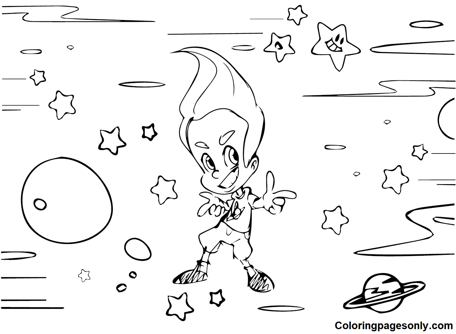 Jimmy Neutron Ausmalbilder 8