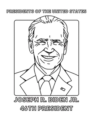 Joe Biden Coloring Pages 7