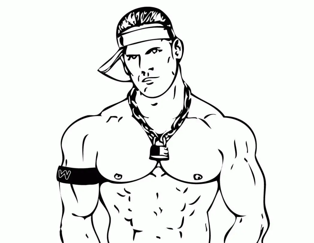 John Cena Para Colorear 19