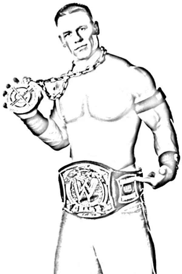 John Cena Para Colorear 28