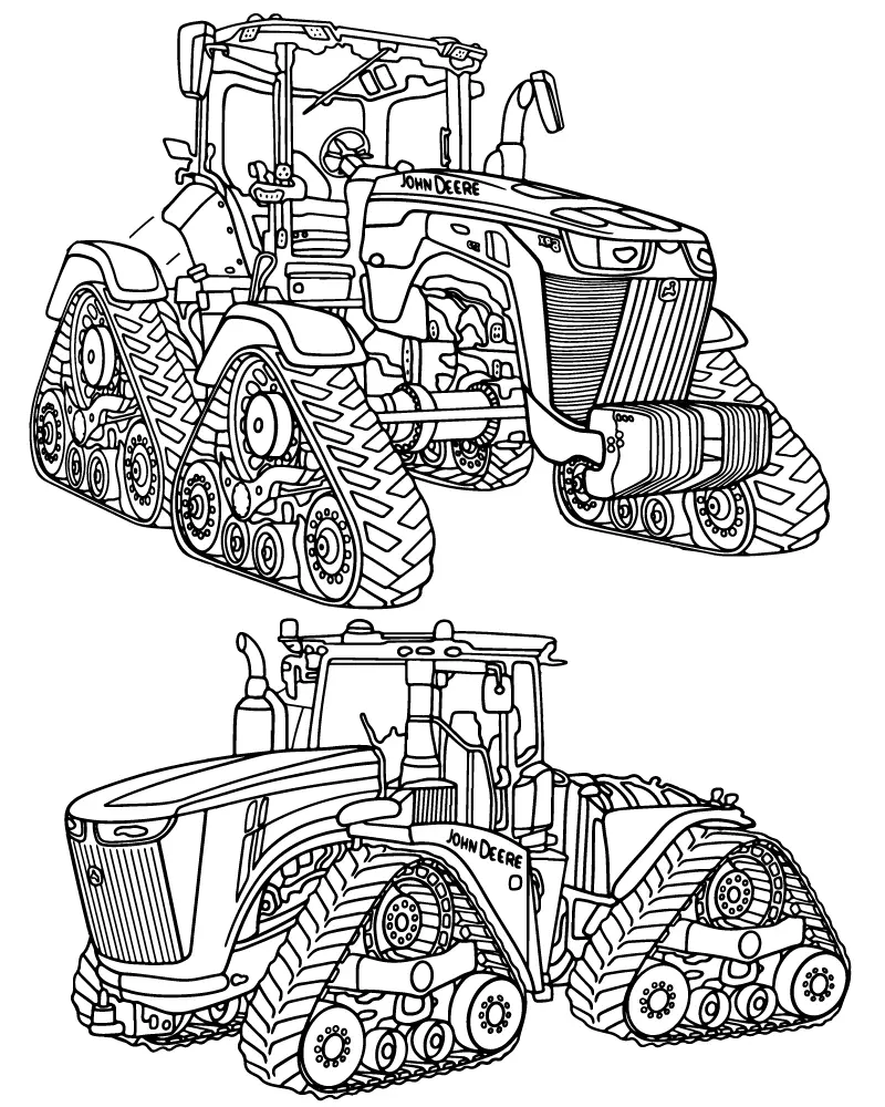 John Deere Para Colorear 1