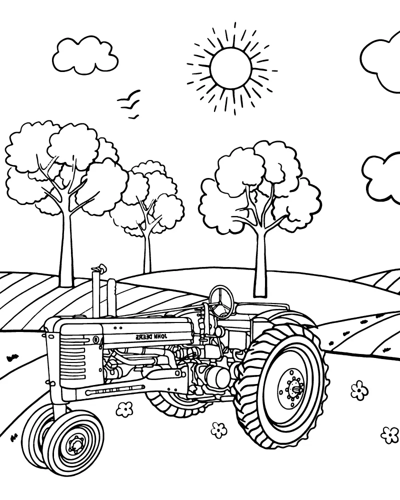 John Deere Para Colorear 28