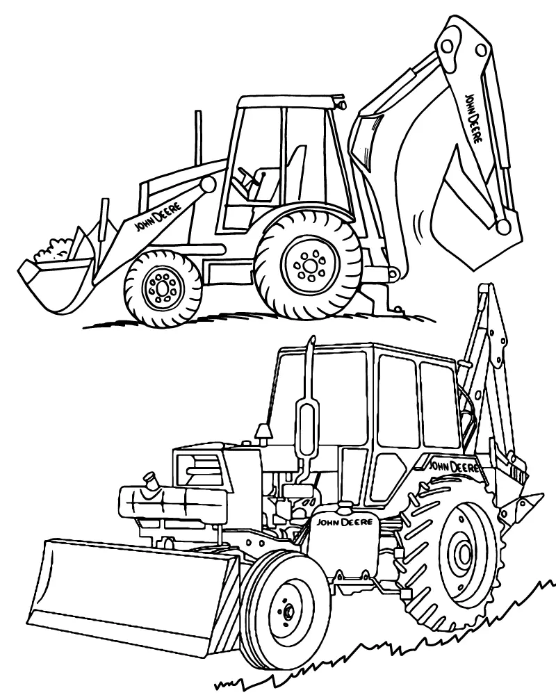 John Deere Para Colorear 3