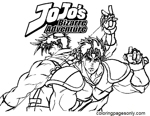 Desenhos de JoJo s Bizarre Adventure Para Colorir 15