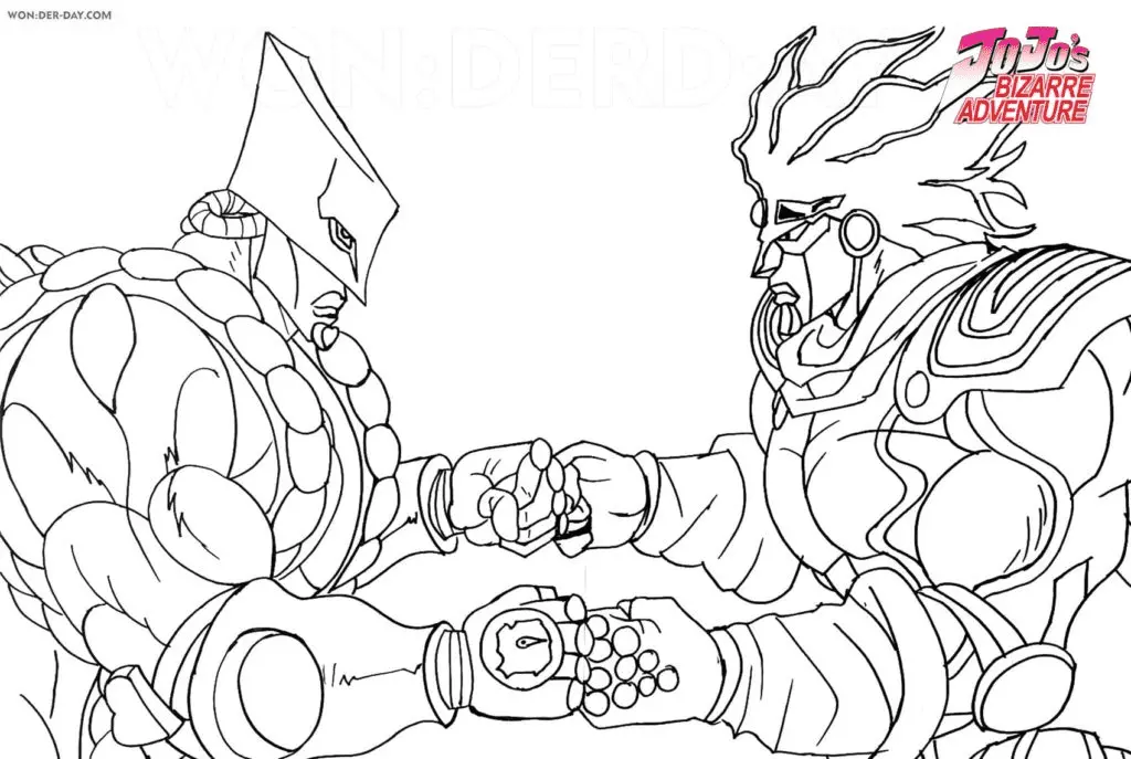 Desenhos de JoJo s Bizarre Adventure Para Colorir 4