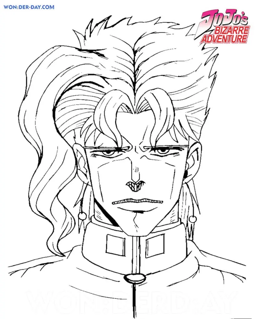 Desenhos de JoJo s Bizarre Adventure Para Colorir 54