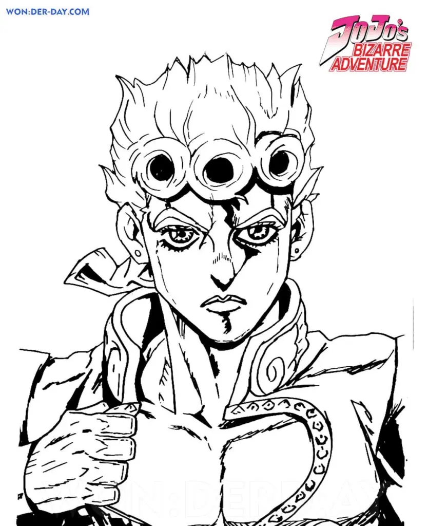 Desenhos de JoJo s Bizarre Adventure Para Colorir 8