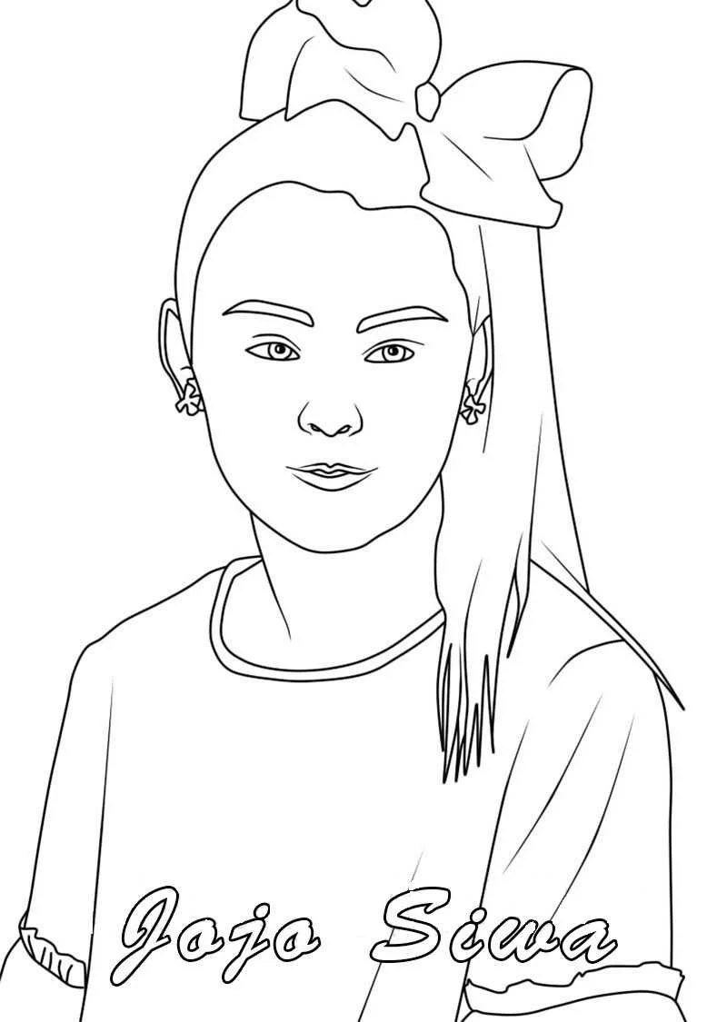 Desenhos de Jojo Siwa Para Colorir 14