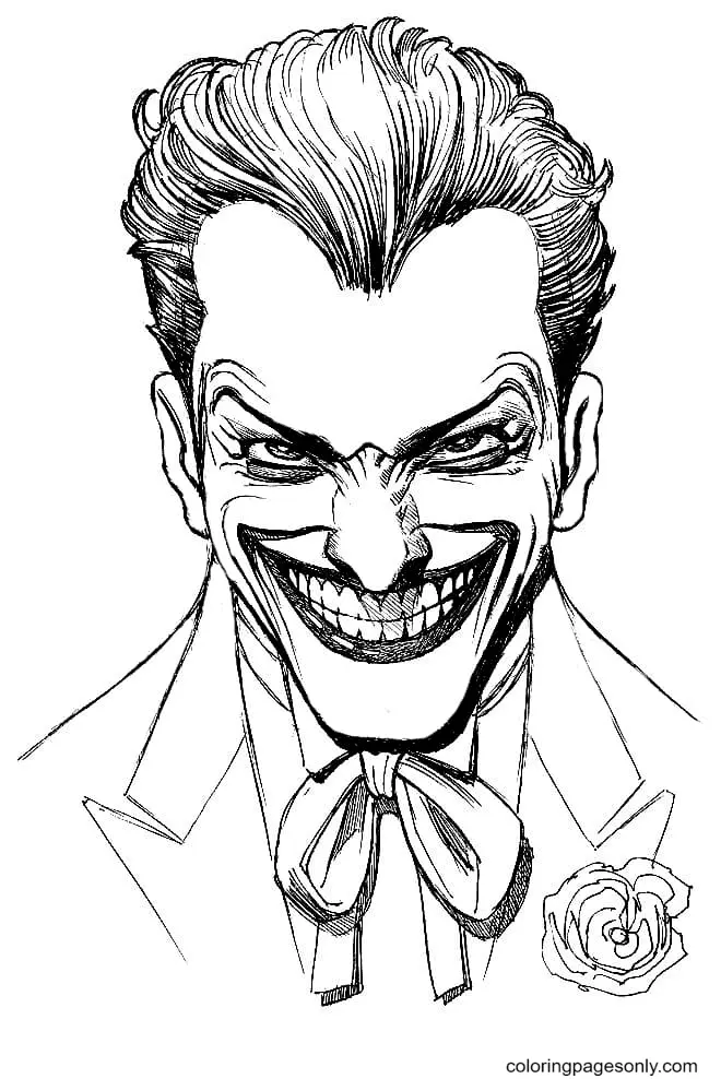 Joker Coloring Pages 1