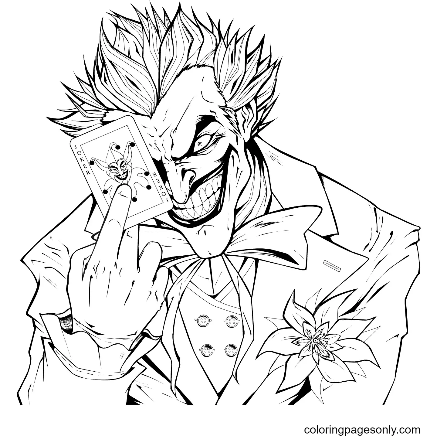 Joker Coloring Pages 11