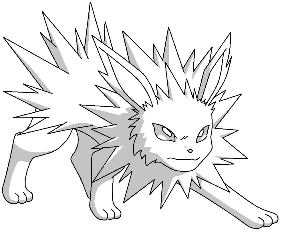 Jolteon para colorir 13