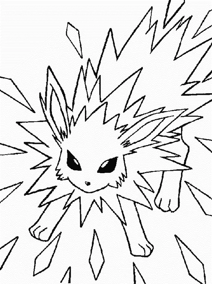 Jolteon para colorir 18